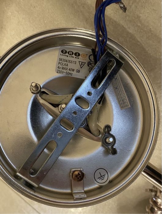 Zestaw komplet długi żyrandol kinkiet nad lustro + pojedynczy kinkiet