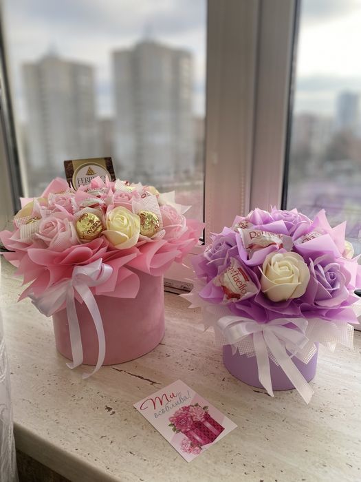 Смачні подарунки, вкусные букеты, букет с конфет, фуд букет, фудбукет