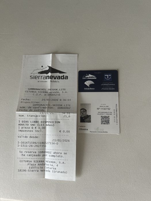 Forfait serra nevada