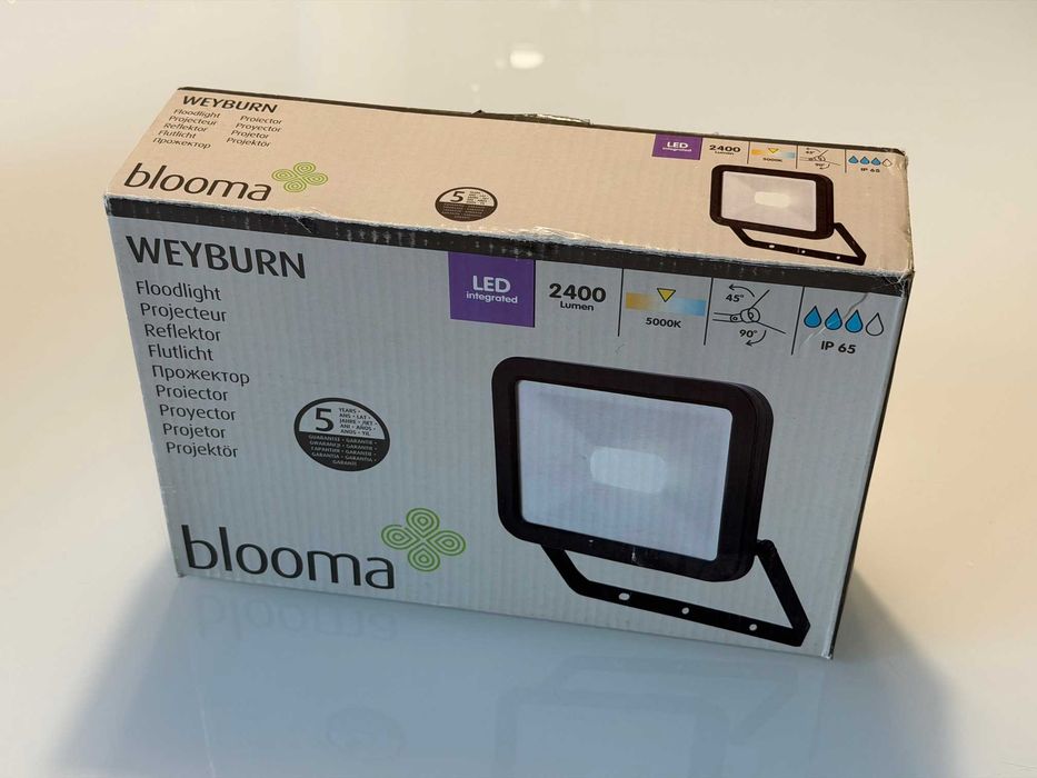 Halogen naświetlacz LED, 30W, 220-240V, 2400 lumenów, WEYBURN blooma, 5000K, IP 65