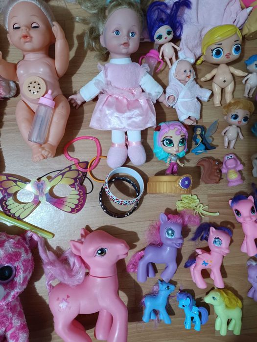 Куклы, пони, игрушки девочке, лот более 30 шт.
