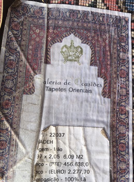Carpete/tapete oriental novo