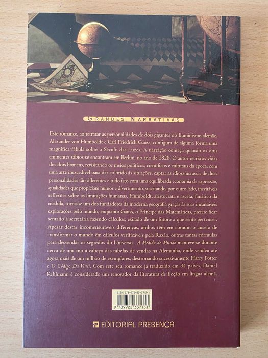 Livro "A Medida do Mundo" de Daniel Kehlmann