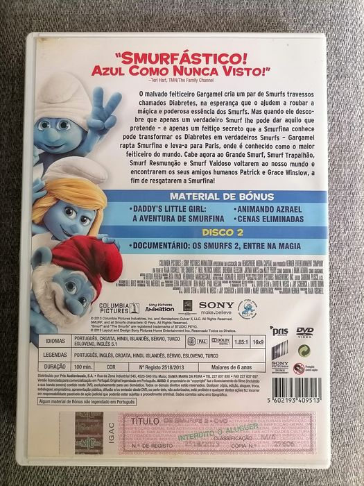 Os Smurfs 2 (Edição de 2 discos)