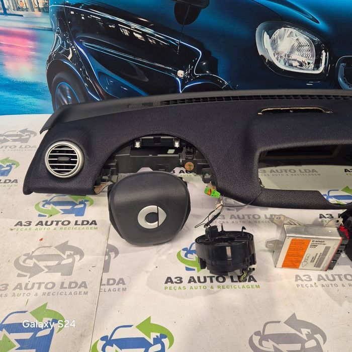 Tablier completo com kit de airbags Smart Fortwo 451 3G fase 2