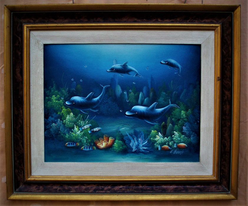 Quadro a óleo de C. Benolt