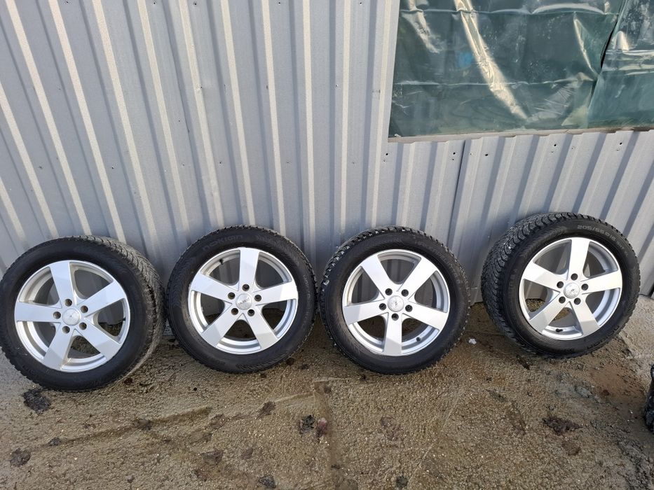 Koła_Alu_VW_Audi_5x112_Nokian_Zima/205/55/16_bieznik 6mm