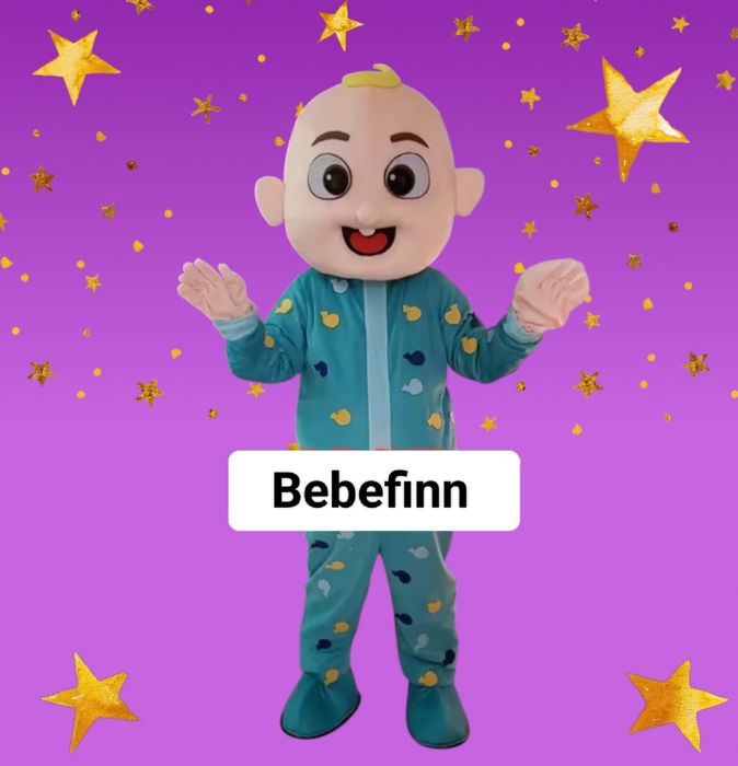 Animação de Festas - Mascote NOVIDADE Personagem Bebefinn