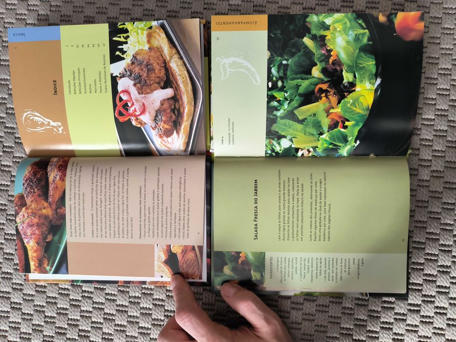 Livros de Receitas - Churrasco / Saladas
