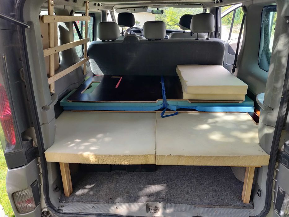 Zabudowa Kamper Box do Opel Vivaro / Trafic | Łóżko + Materace | Gotow