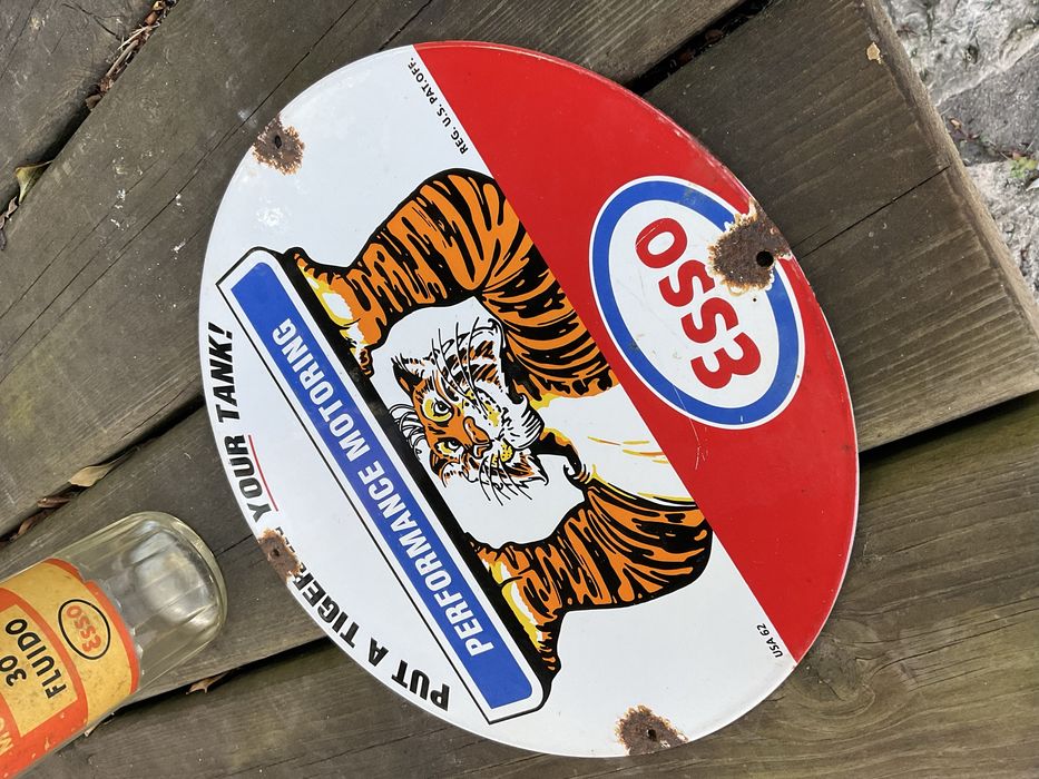 Placa Esso esmalte
