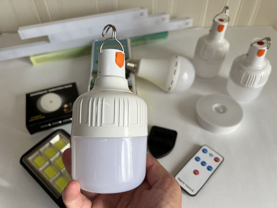 Лампа на акумуляторі 12 w, резервне живлення, led фонарь, e27 e 27