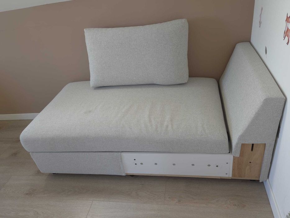 Leżanka szezlgon sofa IKEA VIMLE beżowa z pojemnikiem