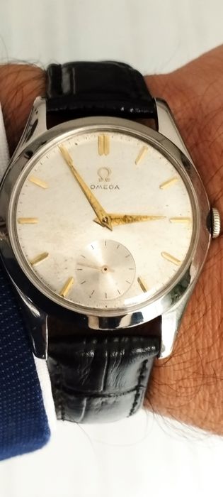 Oryginalny szwajcarski zegarek Omega oversize