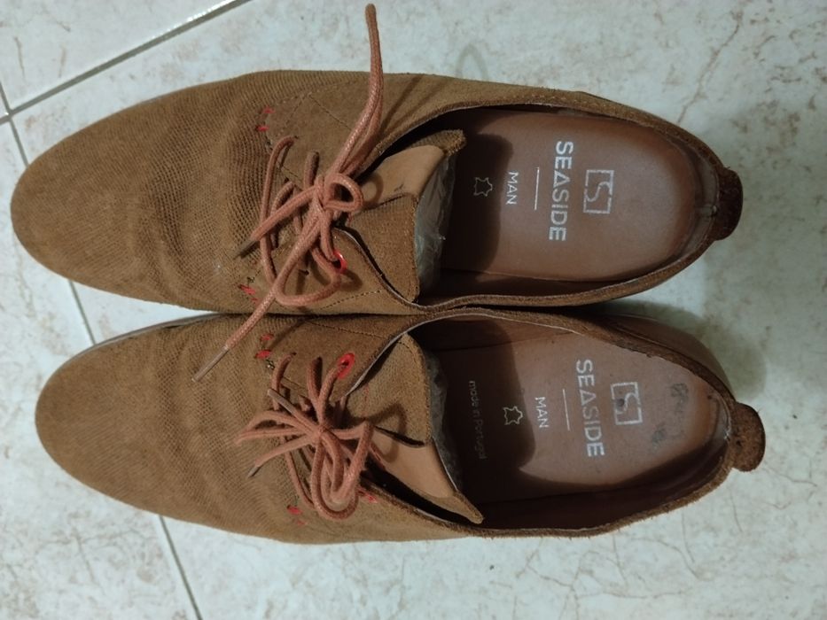 Botins de marca em  caramuça é pele 5 pares de Sapatos/botas  novos ..