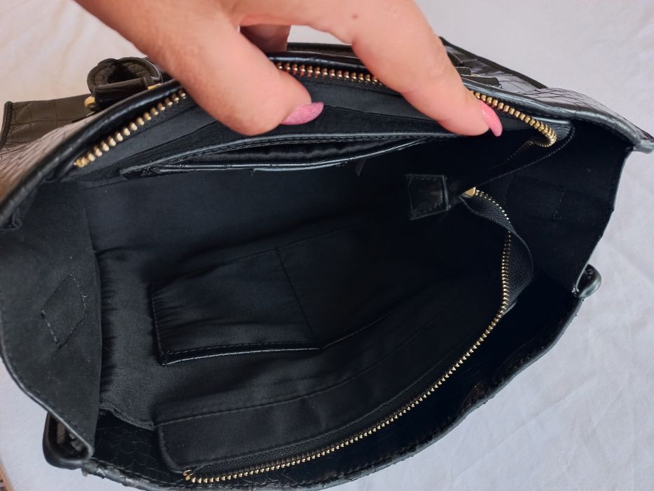 Bolsa Preta de verniz