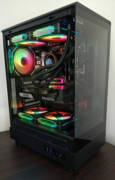 Ryzen 5 3600 RX 6600 16GB SSD wodne chłodzenie - komputer do gier RGB