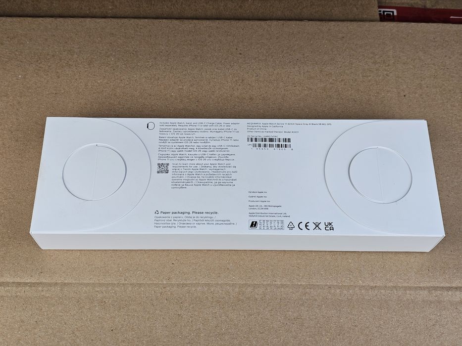 Smartwatch APPLE Watch Series 11 GPS 42mm gwiezdna szarość, czarny pas