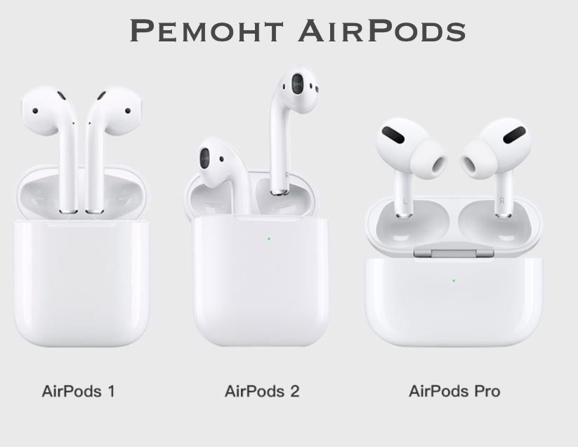 Airpods 2, 3, 4, Pro, ремонт