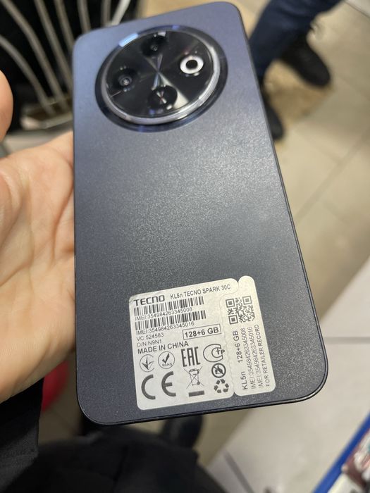 Мобільний телефон Tecno Spark 30C 4/128GB NFC швидка зарядка підтрим