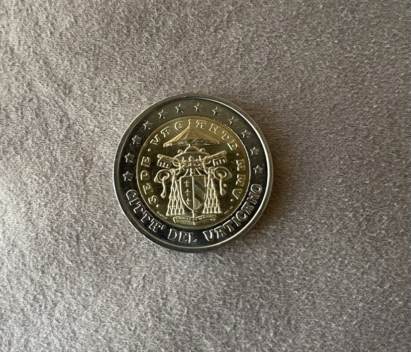 Moeda 2€ “SEDE VACANTE” 2005 Vaticano BNC