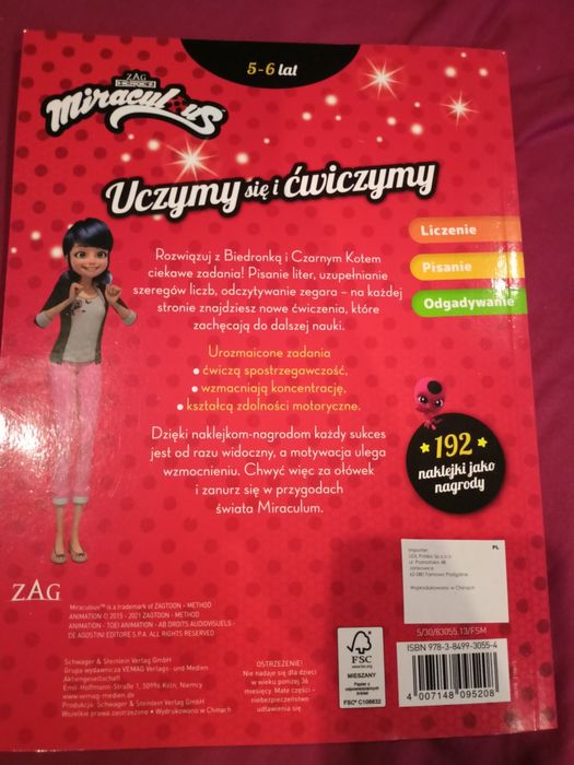 Książeczka dla dzieci, uczymy się i ćwiczymy art. AA 482