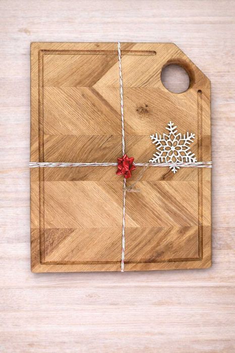 Elegancka deska do krojenia z drewna dębowego 40*30*2