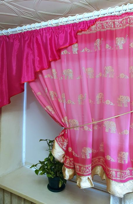 Штора занавеска тюль на кухню ламбрекен