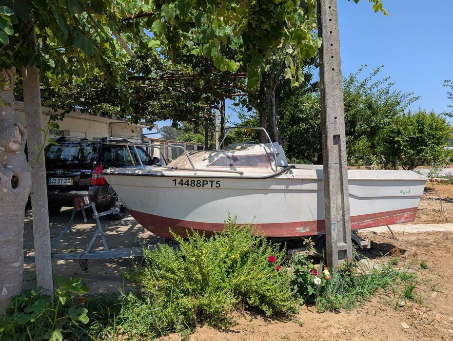 Embarcação argus 430P para restauro com atrelado e documentos
