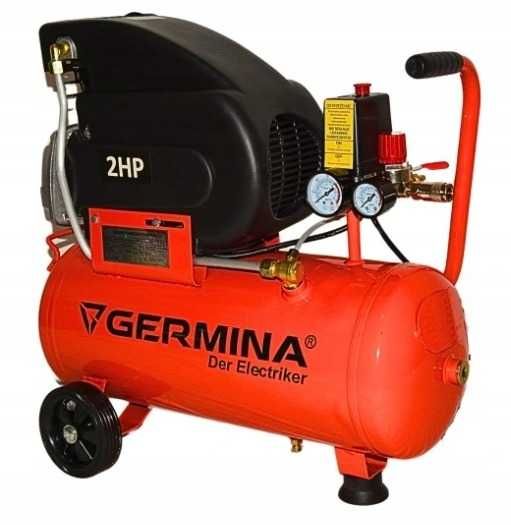 Компресор 50 л GERMINA 200 л/хв 8 бар повітряний поршневий компрессор