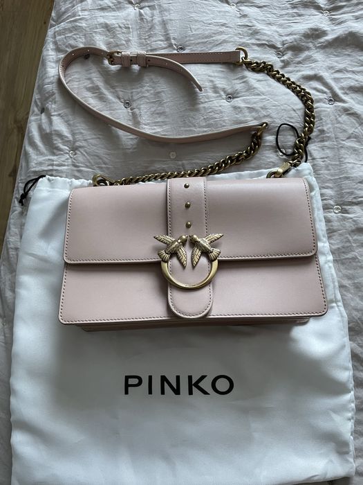Torebka Pinko pudrowy róż