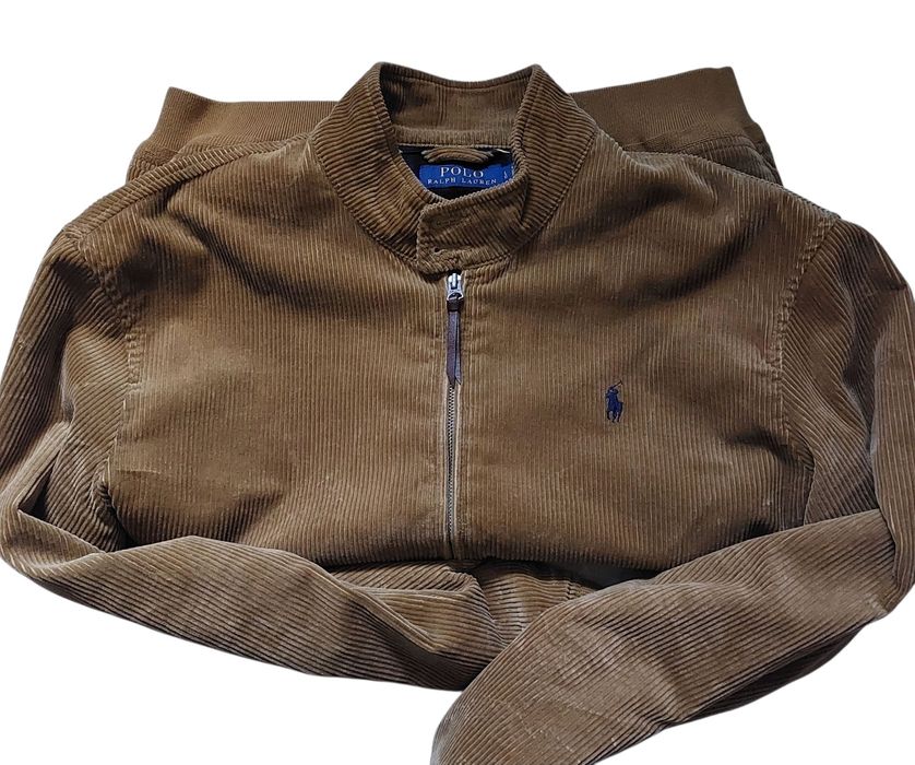 Ralph lauren nowa kurtka sztruksowa bomber lekka męska r. XL