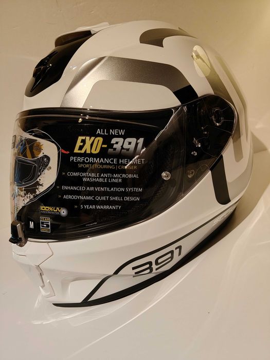 Capacete Scorpion Exo-391 integral "leve" mota scooter novo