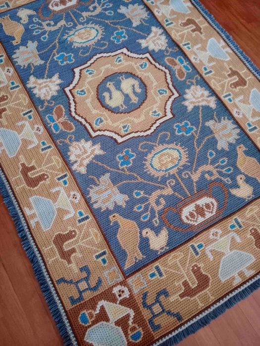 Tapete de ARRAIOLOS / handmade Arraiolos rug : 125 cm x 180 cm