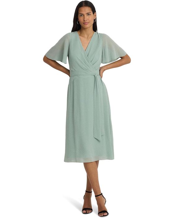 Ralph Lauren Belted Georgette Dres. Платье креп на подкладке р S 4 США