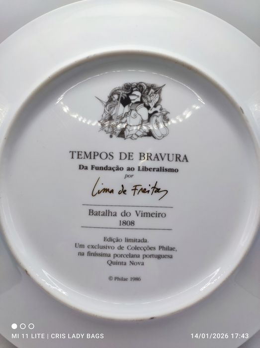 Prato de coleção Tempos de Bravura, Batalha do Vimeiro 1808