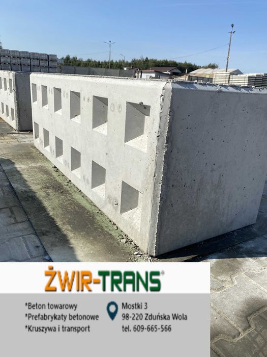 Bloki betonowe mur oporowy klocki certyfikat CE oraz Ognioodporność