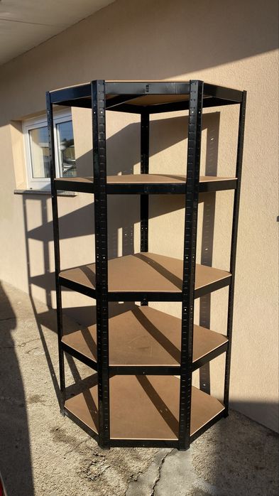 Estante Aço Preto 5 Prateleiras