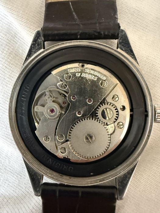 Zegarek atlantic worldmaster mechanical antichoc 17 jewels