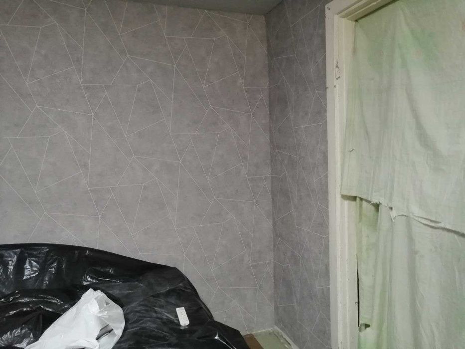Шпаклівка, поклейка шпалер, малярні роботи