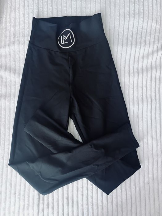 Legginsy prążek La Monne wysoki stan M