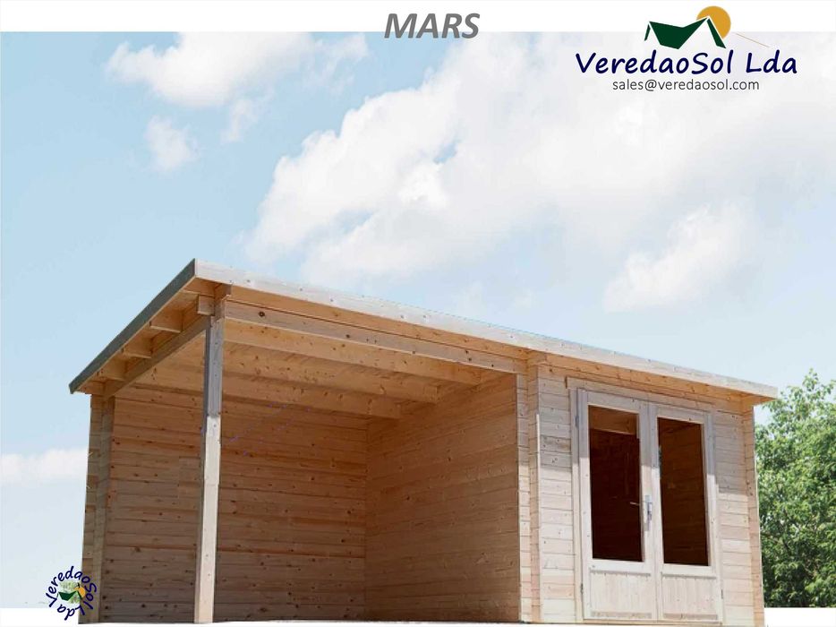 Casa Madeira MARS-Eric 25m² - 28/44mm  c. soalho 19mm - Terraço 12.4m²