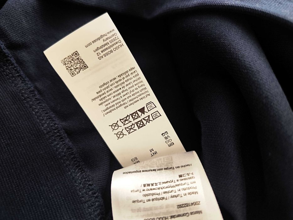 Nowa meska bluza Hugo Boss granat M/L kaptur kangurka bawełna śliczna