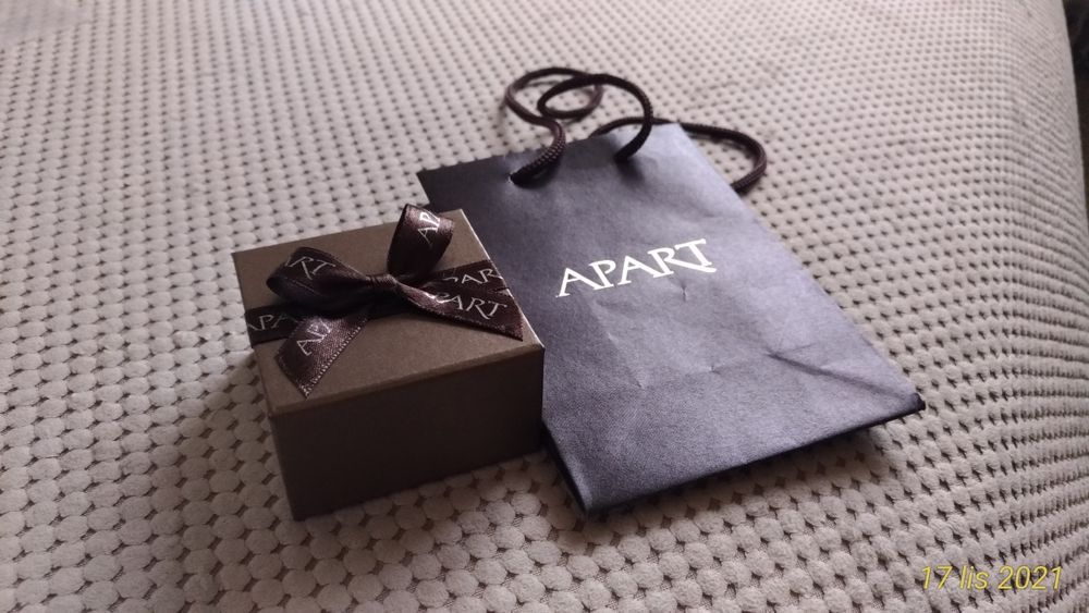 Złote kolczyki Apart trójkąty z cyrkoniami pr. 333