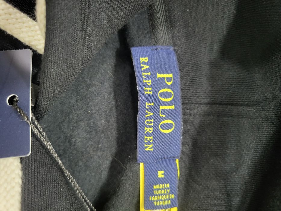 Sweat Ralph Lauren preta com símbolo branco tamanho M