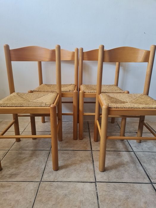 Drewniane krzesło do jadalni RUSH ,belgijskiej marki Hilma,mid-century