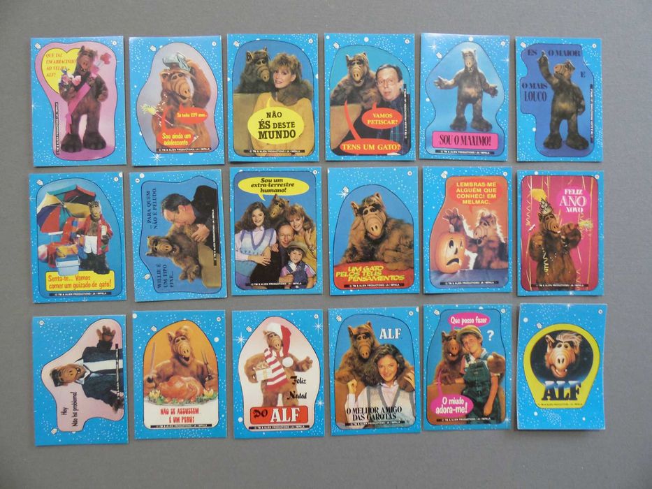Calendários e Stickers ALF, Colecção Completa
