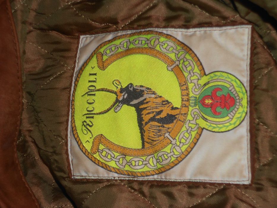 Casaco blusao pele genuina pouco uso fabricado Portugal Riccioli