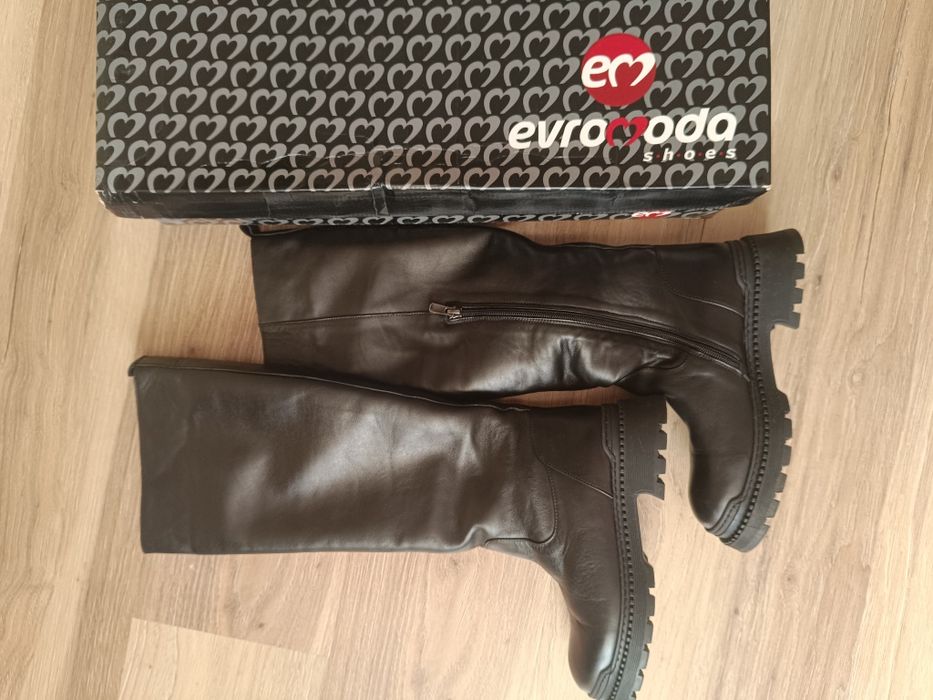 Чоботи зимові шкіра, цигейка! р.35-36 euro moda