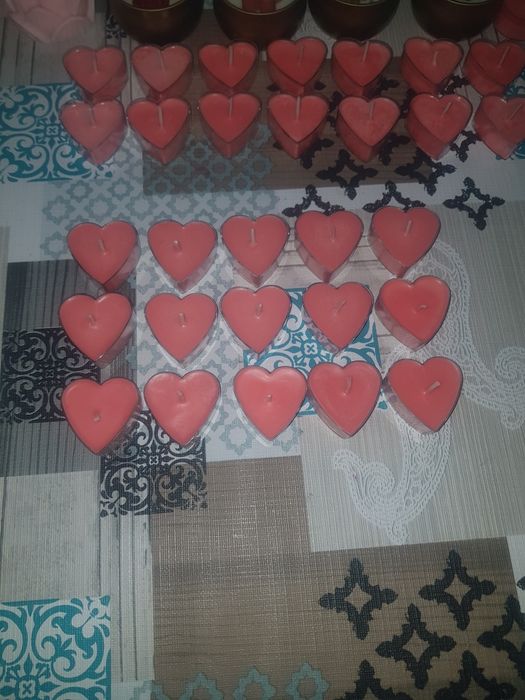 Velas coraçao cera soja